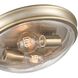 Belforge 2 Light 12.5 inch Modern Gold Flush Mount Ceiling Light